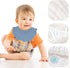 6 Pack Baby Bibs Baby Drooling Bibs 4-Layer Bibs Unisex Baby Feeding Bibs Adjustable Teething Drooling Bibs Solid Color Bibs...