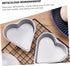 3pcs Heart Pudding Mold Cake Making Tray Heart Cake Pan Non-stick Donut Molds Bagel Molds Baking Molds Cupcake Moulds Loaf Tin Bread High-carbon S...