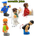 Toy People Figures with Tool for Kids Action Figures Playsets for Trains Cars Various Professions for Play House Wooden Train Track...