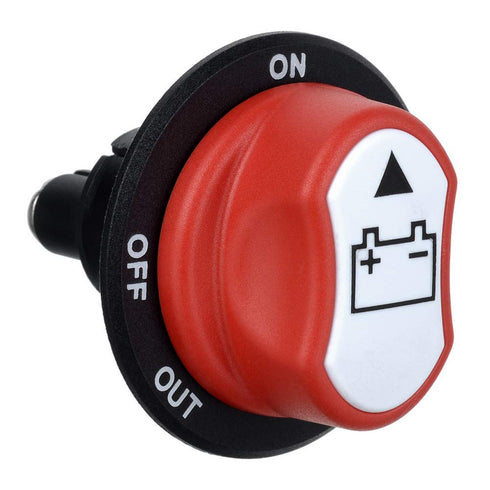 Jtron Car Battery Disconnect Switch MAX.50V DC 50A Cont 75A INT Battery Master Cut Off Isolator Switch Waterproof for Car Motorcycle Marine Boat A...