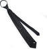 Men's Black Classic Woven Jacquard Solid Pre-Tied Adjustable Zipper necktie...
