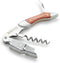 Barvivo Wine Opener with Foil Cutter and Cap Remover - Double Hinged Corkscrew for Bartenders - Stainless Steel Wine Key for Easy Bottle Opening -...