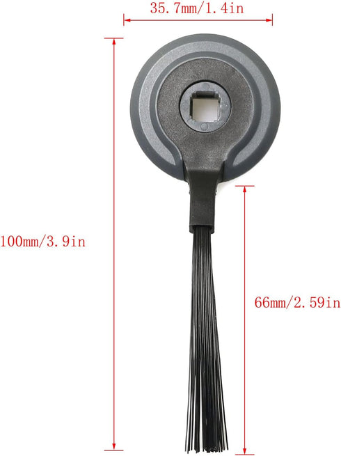 4pcs Side Brush for Shark ION Robot RVSBK950 RV750 R85 RV850 S87 Robot Vacuum Cleaner Sweeping Robot Accessories, Black, 3.9" Long, 1.4" Wide...