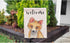 Moslion Fox Welcome Garden Flag Vertical Double Sided Cute Animal Fox with Orange Fur House Flags Home Burlap Banners 12.5x18 Inch for Outdoor Dec...