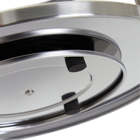 Juvale 2-Tier Lazy Susan Spice Rack Organizer for Cabinet - Stainless Steel Spice Carousel - Pantry & Kitchen Countertop Organizer (10.5 in)...