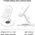 Newest 360° Rotatable Dual Folding Cell Phone Stand for Desk, Fully Adjustable Foldable Desktop Phone Holder Cradle Dock Compatible with Phone 15 ...