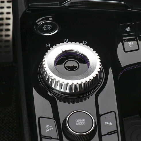 Aluminium Alloy Gear Control Knob Cover Compatible with Kia Sportage 2024 Accessories (Silver)...