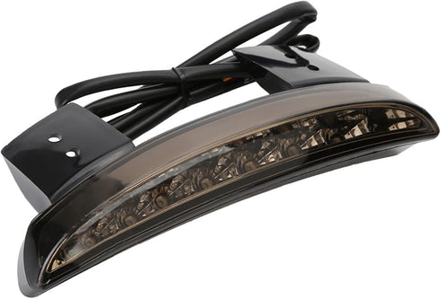 ANKIA 5 Wires Motorcycle Chopped Rear Fender Edge LED Brake License Plate Tail Light Stop Running Light Turn Signal Lamp for Harley Sportster XL88...