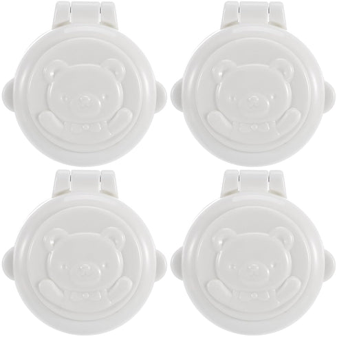 Homoyoyo 4Pcs Children Safety Button Security Lock Child Proof Car Computer Washing Machine Stove Key Start Button Protection Cover Baby Safety Lo...