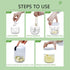 (100+250+350ML) White 3 CUP Cordless Mini Food Chopper,Small Food Processor for Garlic,Nut,Meat...