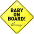Dreambaby Baby On Board Sign - Baby Safety Awareness Warning Decal - Model L211...