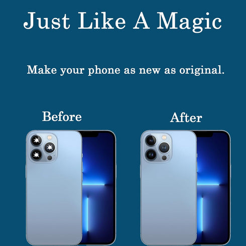 3 Pcs Camera Lens Glass Replacement for iPhone 13 Pro Max,13 Pro Max Back Rear Camera Lens Replacement Kit with Pre-Installed Adhesive, Back Glass...