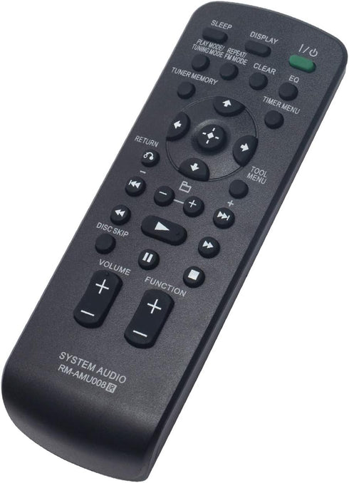 RM-AMU008 Replace Remote Control fit for Sony Compact Mini Hi-Fi Stereo Component System Disc Receiver LBT-ZX66i HCD-EC68P HCD-ZT4 HCD-ZX66i HCD-Z...
