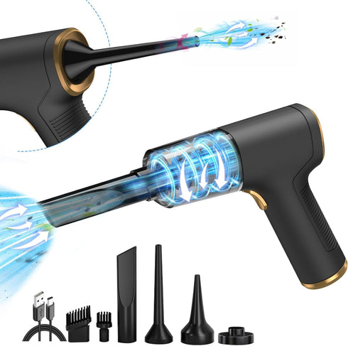 Handheld Cordless Car Vacuum Cleaner for Crevice Cleaning, 2 in 1 Dust Buster & Air Blower, 6000PA Portable Mini Hand Held Rechargeable Vacuum Cle...