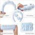 3PCS Spa Headband and Wristband Set, Sponge Skincare Headband for Washing Face Soft Puffy Headband Padded Hairband Facial Makeup Headbands for Wom...