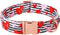 Lionet Paws Valentine Day Dog Collar, Heavy-Duty Cute Red Heart pattern Fabric Pet Collar with Metal Buckle Necklace for Small Gift, Neck 10-16 in...
