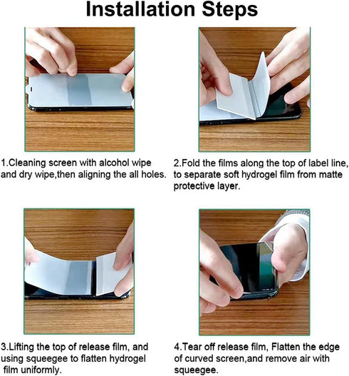 2Pack Upgraded Hydrogel Screen Protector For iPhone 15, Non-breakable Flexible TPU&Case Friendly Transparent Soft Protective Film (Not Tempered Gl...