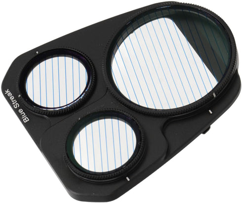 Streak Filter,Drone Blue Anamorphic Effect Filter Aluminum Double Sided Waterproof Special Effects Lens Filter for Mavic 3 PRO...