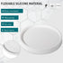 Silicone Bathroom Tray Round Vanity Tray Decorative Soap Holder Kitchen Countertop Organizer Coffee Table Decor for Candle, Perfume, Plant, 9 Inch...