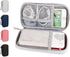 Electronic Organizer Bag, Waterproof Portable Travel Cable Storage Bag, Multifunctional Cord Storage Case for USB Drive, Dard Drive, Power Bank, C...