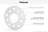 5mm Hubcentric Wheel Spacers (5x112 and 5x100, 57.1mm Bore, No Lip) Compatible with Audi TT A3 A4 A6 A8 S4 S6 S8 Volkswagen Jetta Golf GTI R32 Cor...