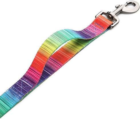 Dog Leash Printing Durable Dogs and Cats Leash with Two Control Handle for Small Dogs Medium Dogs and Large Dogs (M(Length 56"/Width 4/5", Color A...