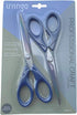 LIVINGO Scissors 7 Inch All Purpose Titanium Scissors Bulk 2 Pack, Left/Right Handed, Forged Stainless Steel Sharp Blade Shears Multipurpose for H...