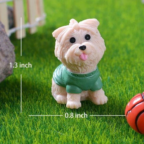 MAOMIA 12 Pcs Mini Dog Figure Animal Toys Cake Topper Puppy Figures Miniature Dog Figurines Collection Playset for Christmas Birthday Gift Desk De...