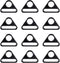 12Pcs 1-1/2" Triangle Buckle Adjuster D Ring for Strap Purse Bag Hardware Accessories...