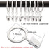 40 Pack Curtain Rings with Clips, Drapery Clips with Rings, Drapes Rings 1.26 in Interior Diameter, Fits up to 1 in Curtain Rod, White...