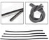 4-Piece Bracketless Wiper Rubber Filler Strip, 26 Inch Size Adjustable Wiper Substitution Rubber, Suitable for Front, Rear Windshield, Doors, Wind...