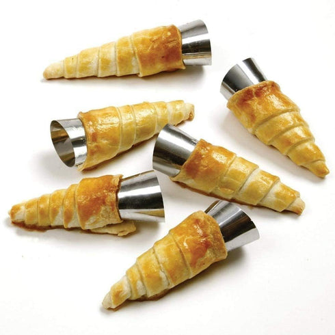 Stainless Steel Cream Horn Molds - 21 Pcs Cannoli Form Tubes & Conical Mold...
