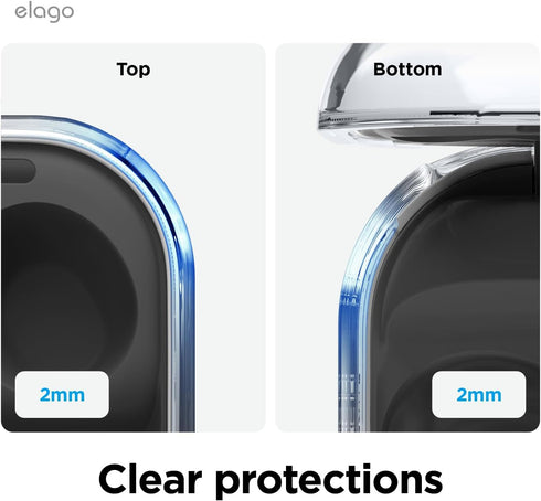 elago Clear Case Compatible with Samsung Galaxy Buds FE Case (2023) Premium TPU Material, Precise Cutouts, Drop Protection, Shockproof Cover, Anti...