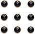 Decorative Black Rhinestone Resin Sewing Shank Buttons 50 pcs - 12.5mm, 1/2"...