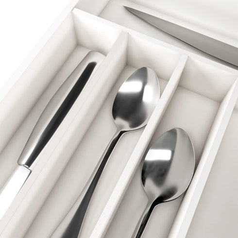 Utopia Kitchen Silverware Organizer, Bamboo Utensil Drawer Organizer, Kitchen Drawer Organizer, Silverware Drawer Organizer for Cutlery, Utensils ...