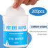 Dog Eye Wipes200Count,Natural Plant Ingredients,Effectively Removes Eye Dirt,Eye Secretions,Mucus Secretions,Improve Tear Stains,Suitable for Dail...