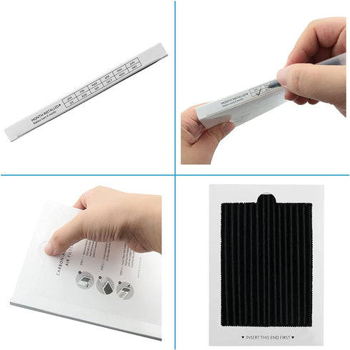 2pcs Carbon Activated Filter Refrigerator Air Filter Replacement for Ultra Pure Air, SCPUREAIR2PK, 242047801, 242061001, 241754001...