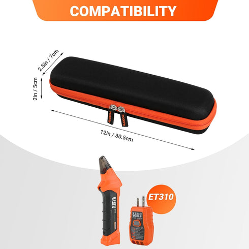 Tools Storage Case for Klein Tools ET310 AC Circuit Breaker Finder & 80041 Outlet Repair Tool Kit, Hard Carrying Storage Case, Electrical Tools St...