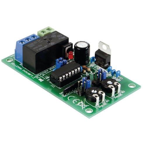 Velleman MK188-VP Pulse-Pause Timer Kit with 1 Second to 60 Hours, 3.15" x 1.78" x 0.86" Size...
