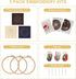 GOKURVG Embroidery Starter Kit with Floral Pattern and Instructions Hoops Floss Threads Needles,3 Pack Cross Stitch Kits Embroidery Kit for Adults...
