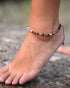 Real 7 Chakra Anklet Summer Beach Black Agate Amethyst Raw Stone Ankle Bracelets for Women Spiritual Healing Crystals Energy Yoga Meditation Gifts...