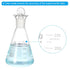 PATIKIL Erlenmeyer Flask, 250ml 8.5oz Narrow Mouth Graduated Flasks with Glass Stopper Borosilicate Glass Flasks with Printed Graduation for Lab E...