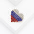 KKAMAGI American Flag Brooch Pin Patriotic Crystal Rhinestone Heart Shaped Lapel Brooch Fashion Jewelry for Men and Women...