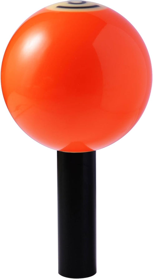 Pool Ball Rod Shifter Knob Orange 5X Gear Shift Knob Billiard Ball Rod Gear Shifting Lever Handle Fit Most Automatic Manual Car Tuck Transmission ...