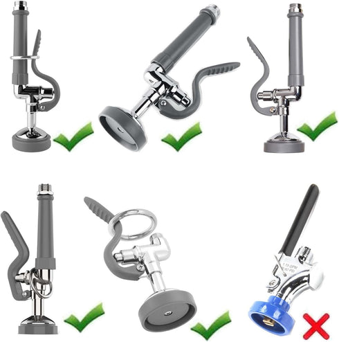 Replacement B-24K B-0107 Spray Valve Repair Kit for T&S Brass, Commercial Sink Sprayer Spray Face Bumper and Screw Replacement Part – Grey...