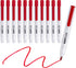 carrotez Retractable Dry Erase Markers, Low Odor Whiteboard Markers, Bullet Tip, Thin Barrel, 12 Count, Red...