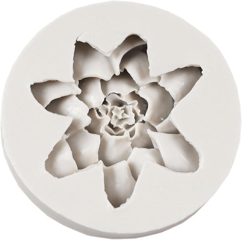 Flower Silicone Molds Lotus Flower Silicone Fondant Mold for Cake Decoration Cupcake Topper Chocolate Candy Polymer Clay Resin Gum Paste Sugar Cra...