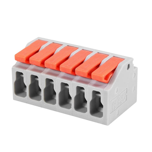 30 Pcs Lever Wire Connectors Push-In, Electrical Wire Terminal Quick Connect for 28-12 AWG (1in5out)...