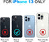 Nvollnoe for iPhone 13 Case with Card Holder Heavy Duty Protective Dual Layer Shockproof Hidden Card Slot Slim Wallet Case for iPhone 13 for Women...