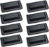 Geesatis 8 Pcs Cabinet Flush Recessed Handle Pulls/Rectangular Pull Handle Locker/Modern Lifting Handles Pulls, with Mounting Screws, Black...